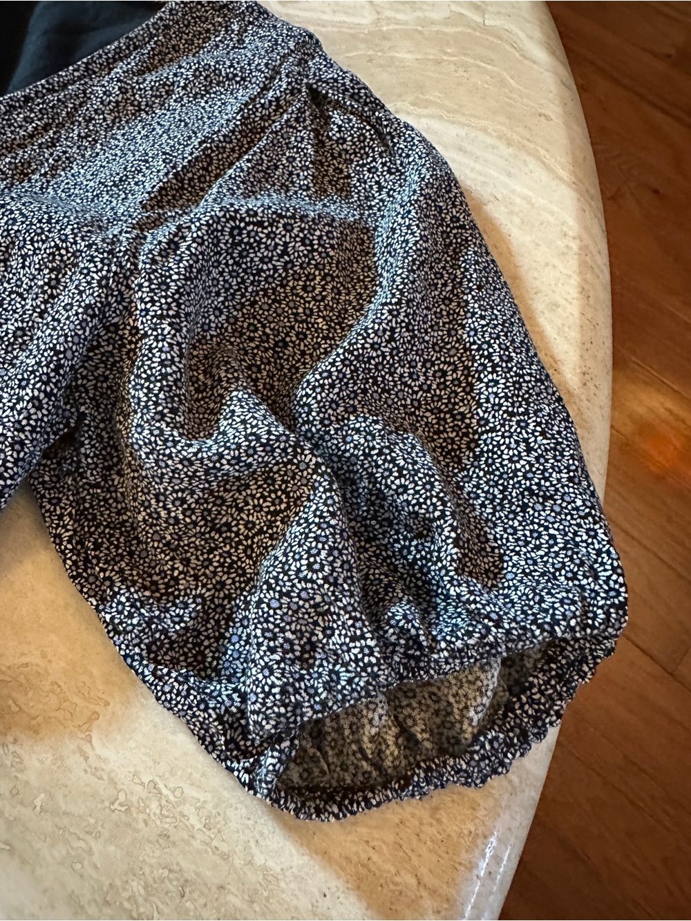 Abercrombie & Fitch Navy and Gray Floral Button-Front Dress - Picture 9 of 10